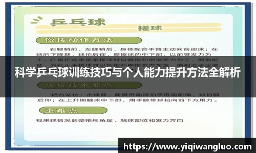 科学乒乓球训练技巧与个人能力提升方法全解析