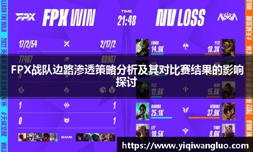 FPX战队边路渗透策略分析及其对比赛结果的影响探讨